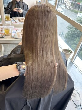 エン 仙台(en) ブリーチなしライトベージュカラー/ダブルカラー