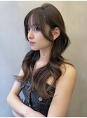 □大宮顔周りレイヤーカットハッシュカット髪質改善ブリーチなし
