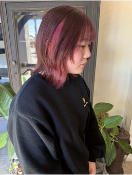 シェリムボート(Cherim boat) 【wolf cut × pink color 】