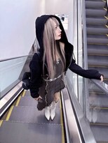 インク 渋谷(INK.)&nbsp;ミルクティーブロンドニュアンスウルフワンホンレイヤー渋谷