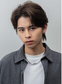韓国風マッシュウルフ×カラーアッシュ清潔感メンズカット