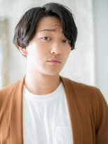 モッズヘアメン 札幌月寒店(mod's hair men) 20代30代ブラックかき上げビジネス斜めバングマッシュr札幌月寒