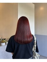 バショ(ba sho)&nbsp;ブリーチなしレッドカラー