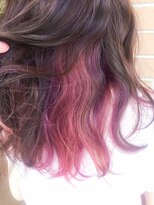 サロンドミルク 原宿(salon de MiLK)&nbsp;インナーカラー☆ピンク×ベリー×ラベンダー