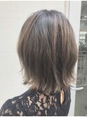 ハイライトグラデーショングレージュボブRuufus恵比寿渋谷 314b1