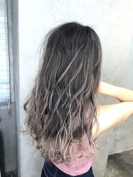 アポロ 横浜駅店(apollo) A/W ミルクティーバレイヤージュ