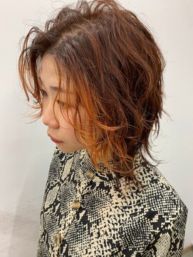 キューズ クラブ(cuz KLUB) 【cuzKLUB】ウルフレイヤー×オレンジインナー