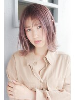 小顔ひし形☆外ハネボブエイジレスネオウルフ☆耳かけ毛先パーマ