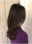 セミロング　ウルフ　レイヤースタイル　担当namie