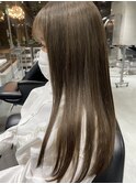 ベージュ×ブリーチ×新髪質改善×トリートメント