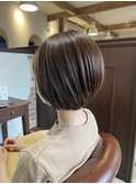 【丸みショート】【アッシュベージュ】【20代30代40代】