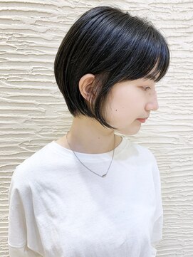 モリオ フロム ロンドン サッポロファクトリー店(morio FROM LONDON) 【morio札幌】札幌ショート 大人かわいい黒髪丸みショートボブ