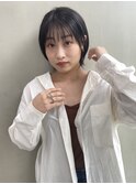 20代30代♪大人かわいい小顔耳掛けショート☆シースルー前髪