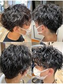 大人気☆メンズ強めパーマ☆ツーブロックマッシュ