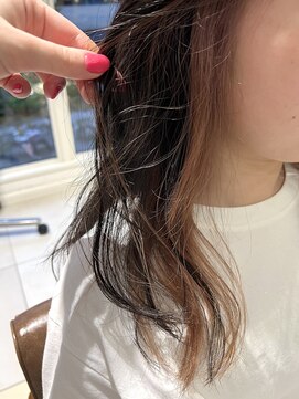 バブ バイネオリーブ(Bab by neolive) インナーカラー☆ピンクベージュ