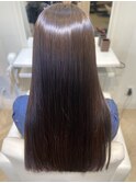 20代30代40代×艶髪ストレートロング×ナチュラル×髪質改善