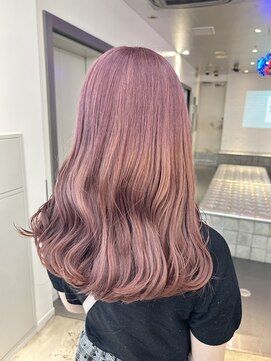ゲーム 原宿店(GAME) ピンクベージュ/ダブルカラー/ケアブリーチ/髪質改善/原宿