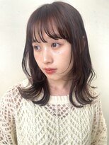 ミニヨン バイ ハピネス 高の原店(mignon by Happiness)&nbsp;レイヤーカット　　ニュアンスカラー　顔まわり　#12