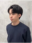 韓国☆アップバングコンマヘアセンターパートシークレットパーマ