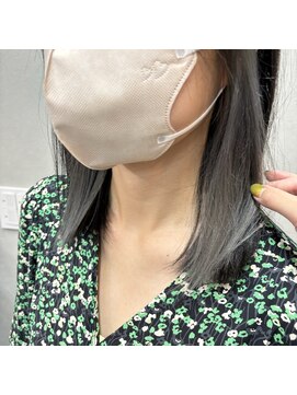 テーラヘアー 幕張本郷店(TELA HAIR) イヤリングカラー×グレー