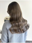 前髪/グレーベージュ/アッシュカラー/髪質改善/レイヤーロング