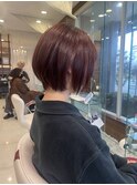ブリーチなしで出来るチェリーピンク