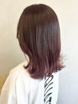 ミュラ(mulah)&nbsp;ブリーチなし暖色カラーピンクブラウン＊くびれミディアム