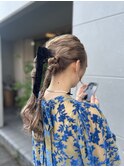 ヘアセット/ヘアアレンジ/結婚式ヘア/結婚式お呼ばれヘア