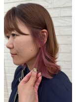 アンジュ 篠ノ井店(ange)&nbsp;20代30代40代50代ピンクインナーカラー