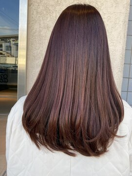 フロア(FLOOR) ロングレイヤー/ピンクベージュ/水素トリートメント