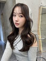 サイン 渋谷(SIGN)&nbsp;韓国ヘアくびれヘア美髪レイヤーカットグレージュブリーチ無し