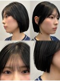 ボブ切りっぱなしボブ似合わせ