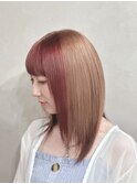 ブロンドレッドデザイン【宇都宮/カラー/髪質改善】
