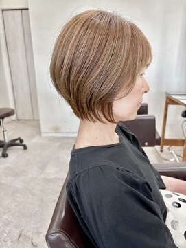 ラポール 南流山店(RAPPOR) 丸みショート/パールベージュ/20代30代40代50代60代