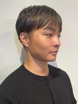 ロティー(loty) メンズカット 刈り上げ マッシュ ストレート アッシュ 20代30代