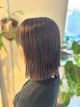 ルーチェ エ マジーア(luce e Magia.) 地毛ハイライト/白髪ぼかし白髪カバー切りっぱなしボブ40代50代