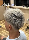ハイトーン束感ショート[稲毛/稲毛Men's/メンズカット]