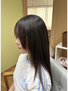 さくらの カット+ストレートパーマ