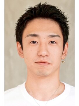 にもう サーフカール&ブルーブラック　フェザーパーマ サーフ