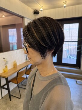 グッデイ ヘアー(GOOD DAY HAIR) 【GOOD DAY HAIR】ショート バレイヤージュ ケアブリーチ