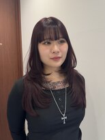 モク 立川(moc)&nbsp;韓国風レイヤーカットブリーチダブルカラー前髪