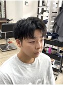 分けも下ろしもできる無造作束感ショート[メンズ/池袋]
