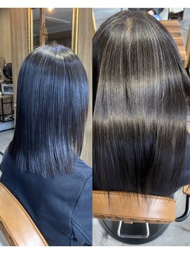 艶めきミディーボブ