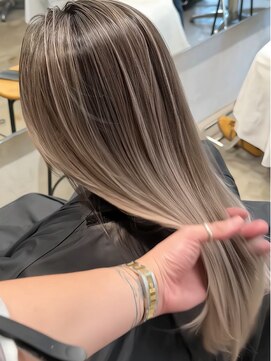 ハーパーズ 渋谷(harpers) ナチュラルコントラストバレイヤージュロング