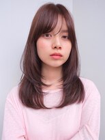 ラフ フロム ガーデン(Laf from GARDEN) ミディアム/レイヤーカット/顔周りカット/ベージュ/透明感カラー