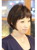大人可愛いショートボブ