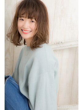 ヘアーサロン リノ(Hair Salon Lino) 鎖骨　アイロンでふわっと　くせ毛風　イルミナベージュ