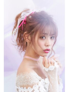 ヘアセットサロンシャルメ 梅田店(Hair Make Salon CHARMER) コンサートやイベントにおすすめふんわりポニーテール