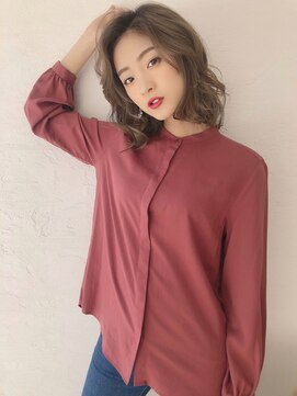 オーロ 西大寺店(ORO) シナモンベージュのゆるふわミディ