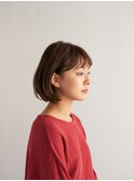 顔型別ヘアスタイル特集/マロンベージュ/Aラインボブ/池袋